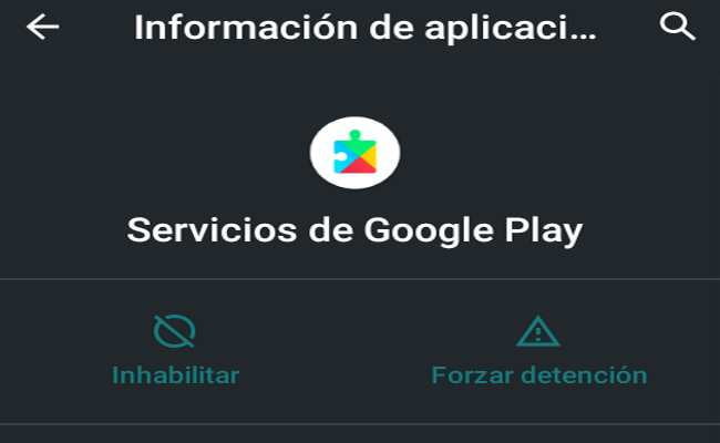 Cómo inhabilitar servicios de google play