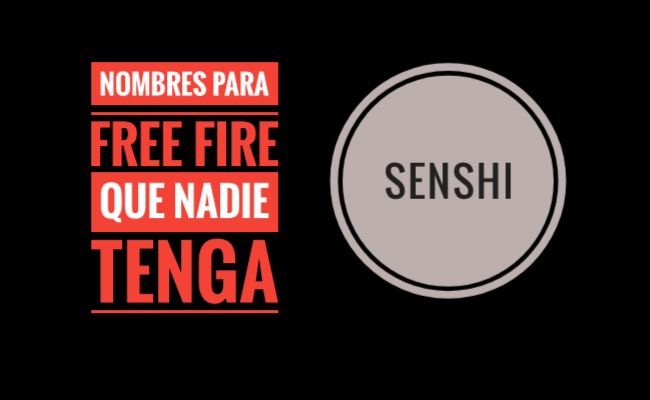 Nombres para free fire que nadie tenga